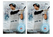 Aaron Judge 2x 2020 Topps T2030-2 Foil Refractor 2030 Parallel Lot NY Yankees