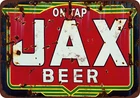 Jax Beer on Tap Vintage Reproduction metal sign 8 x 12