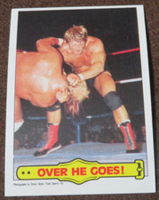9883 1985 TOPPS WWF OVER HE GOES #30 PAUL MR WONDERFUL ORNDORFF
