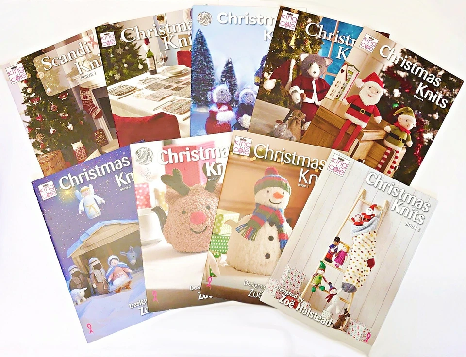 CHRISTMAS KNITS CROCHET Pattern Books Novelty Knitting Crochet Pattern King Cole - Image 3 of 3