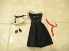 Vintage Barbie Outfit #934 After 5 Dress Hat Shoes Hanger 1960's