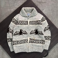 KANATA Nordic Cowichan Knit Wool Made in Canada Vintage