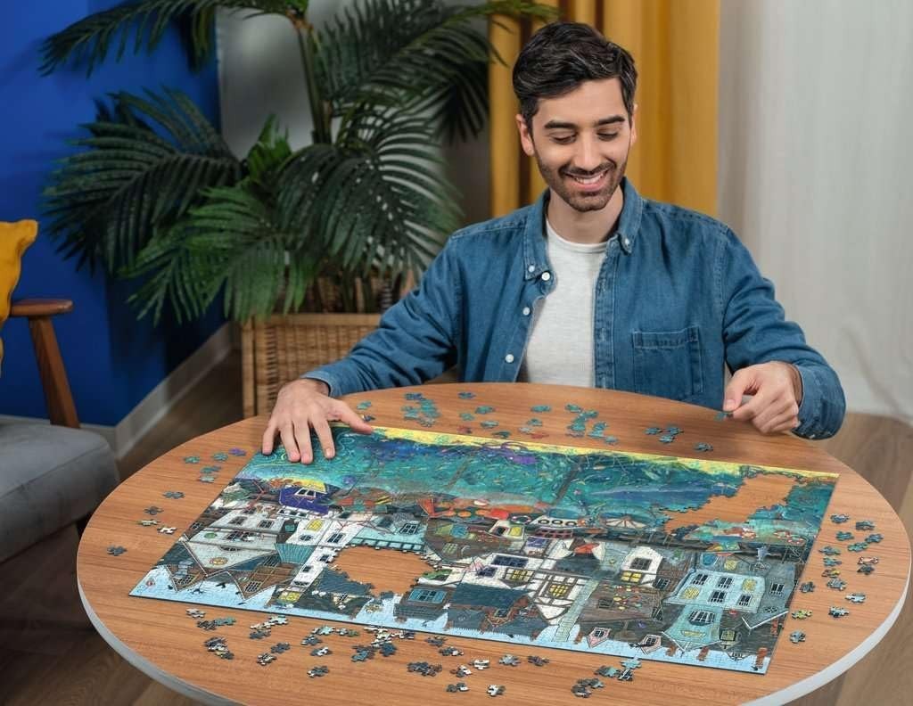 NEW SEALED Ravensburger 01398 Habour of Wonders 1500 Pc Jigsaw Puzzle USA SELLER