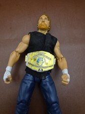 Dean Ambrose action figure white Intercontinental Championship belt White