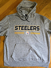 Pittsburgh Steelers Hoodie size L - NFL Team Apparel Gray NWOT