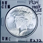 1924 P BU GEM PEACE SILVER DOLLAR UNC MS+++ U.S. MINT RARE COIN 8232