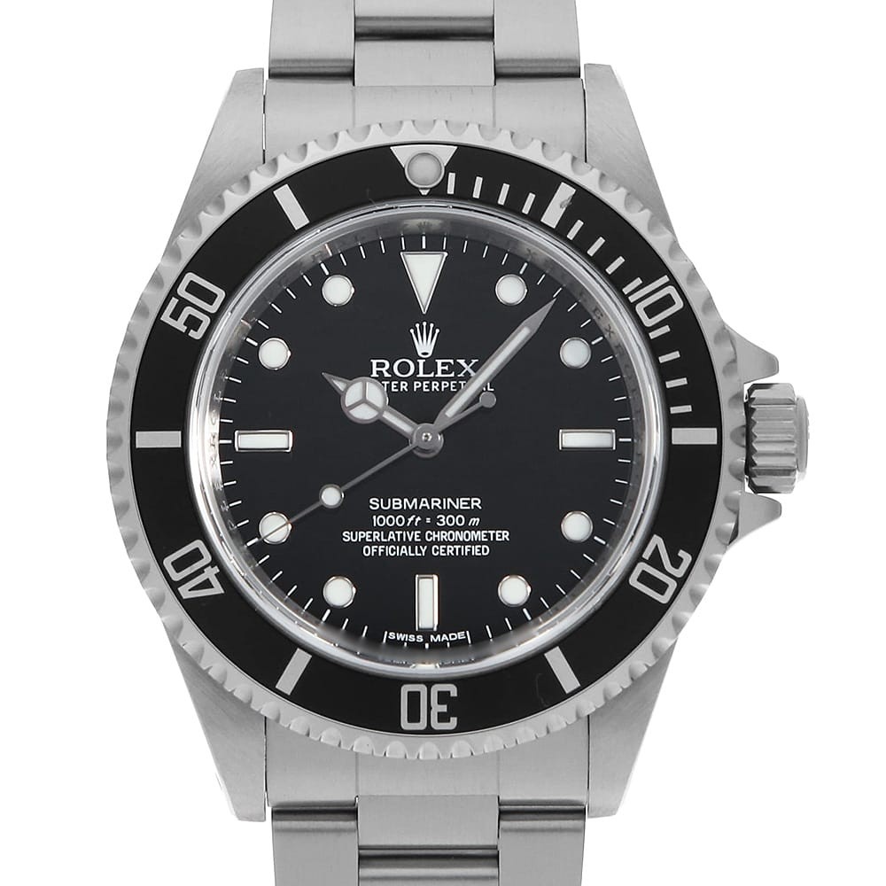 ROLEX SUBMARINER No Date 14060M black Random Number second hand mens