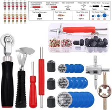 71Pzs Herramienta para Quitar Valvulas Kit de Reparacion de Neumaticos