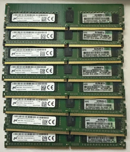 64GB Micron 8 x 8GB 1Rx4 PC4-2133P-RC1-11 Server Ram MTA18ASF1G72PZ-2G1B1QG
