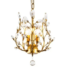 3-Light Crystal Chandeliers,Ceiling Lights,Crystal Pendant Lighting,Ceiling L...