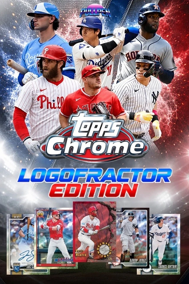 TOPPS CHROME LOGOFRACTOR CASE BREAKS AT $1