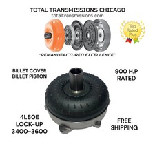 3400-3600 Stall 4l80 4l80e Torque Converter 10 Inch Lock Up Billet Free Shipping