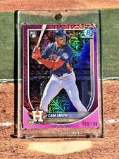 2025 Bowman Chrome - Cam Smith (RC) #77 - Fuschia Mojo Refractor (005/199)