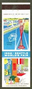 Boulevards World Seattle World's Fair 1962 matchcover