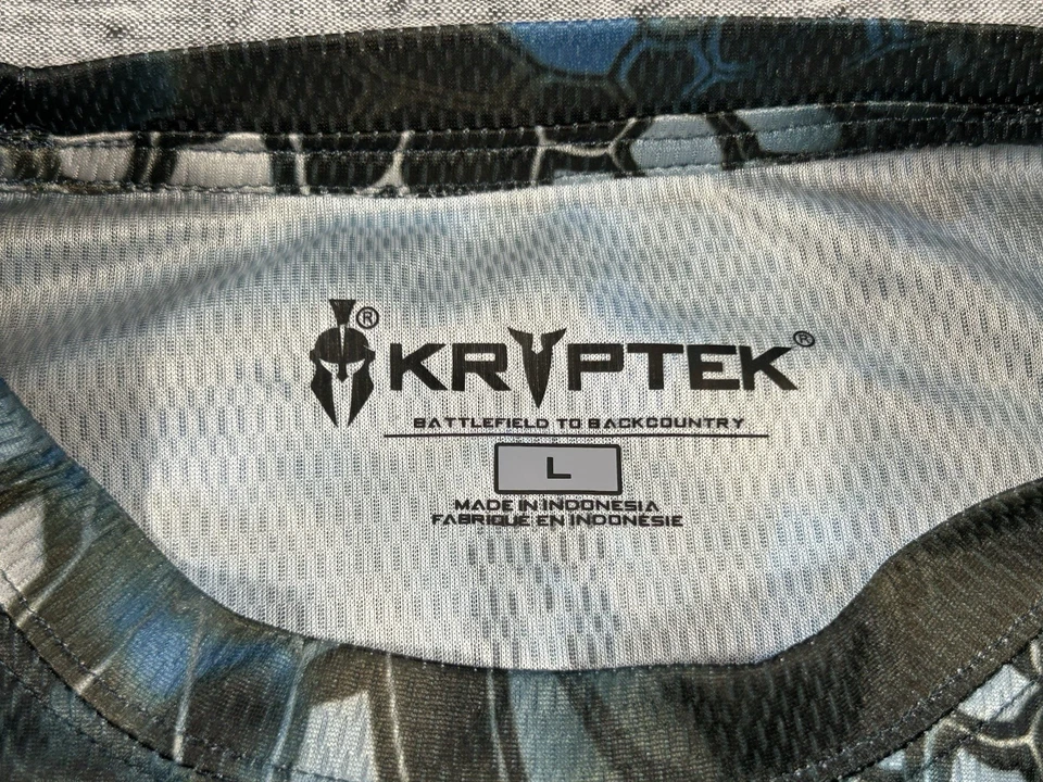 Kryptek Hyperion Shirt Mens Large Neptune Camo Tactical Hunting Performance - Image 2 of 4