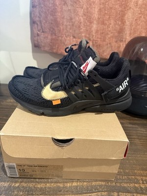 Nike Air Presto Black Off-White Size 10 AA3830-002