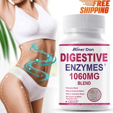 Digestive Enzymes Prebiotic & Probiotics Gas, Constipation & Bloating Relief 120