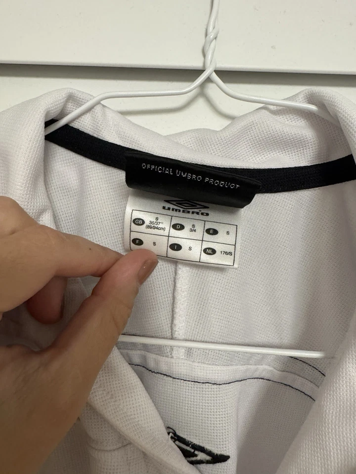 Umbro Mens Size Small Practice Soccer Jersey Polo White Celtic Football Club - Image 2 of 3