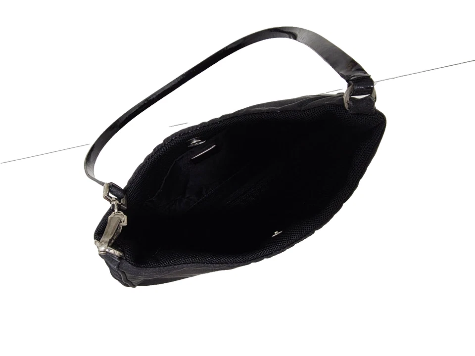 Auténtico bolso de hombro Prada Tessuto negro Foto 3 de 4