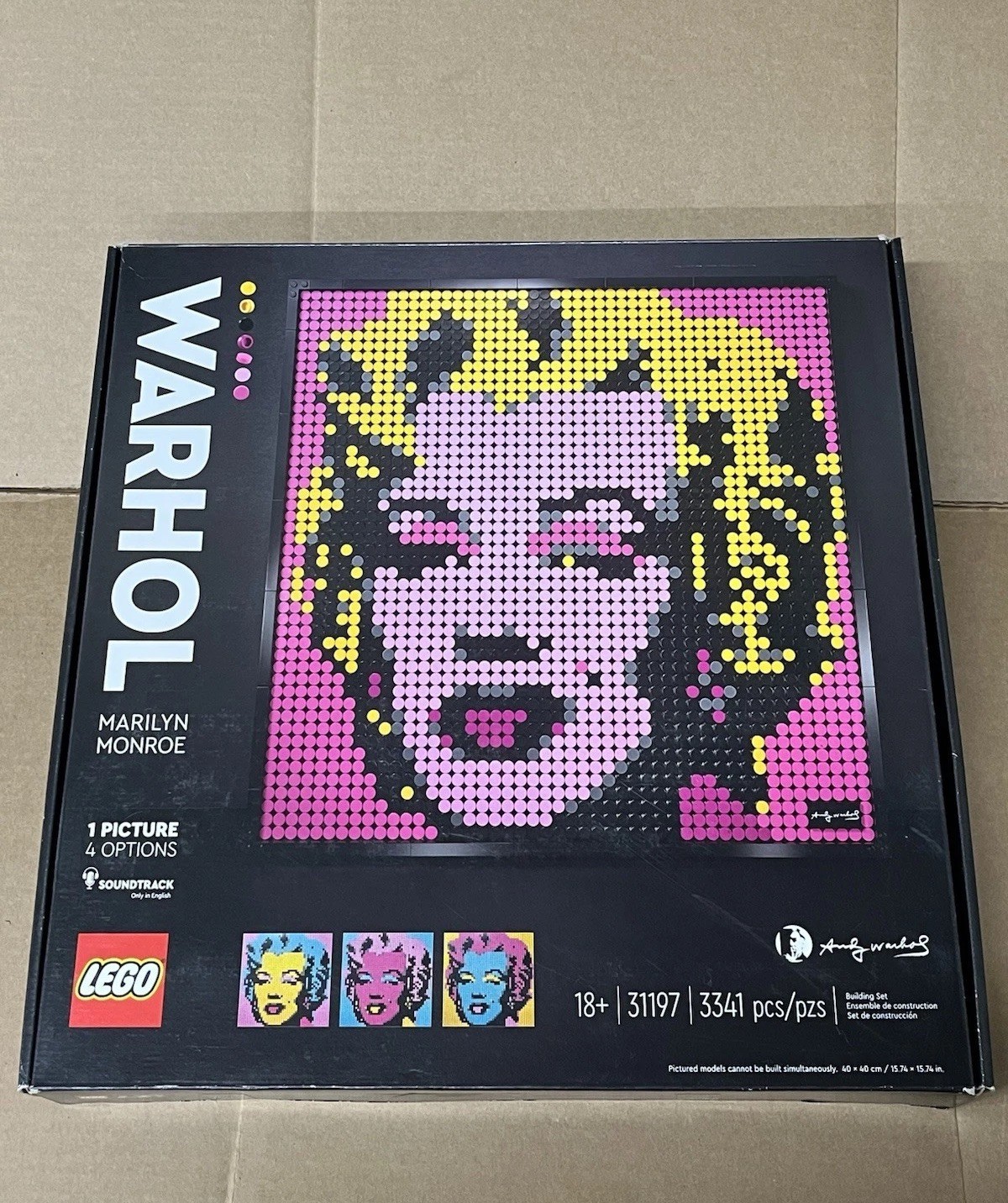 LEGO Art 31197 : Andy Warhol's Marilyn Monroe , Retired Sealed Set