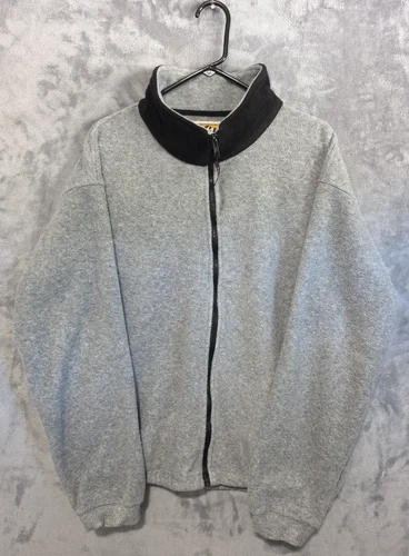 VTG 90s Pacific Crest Fleece Jacket Mens XL Gray Full Zip Outdoor Gorpcore USA - product listing photo