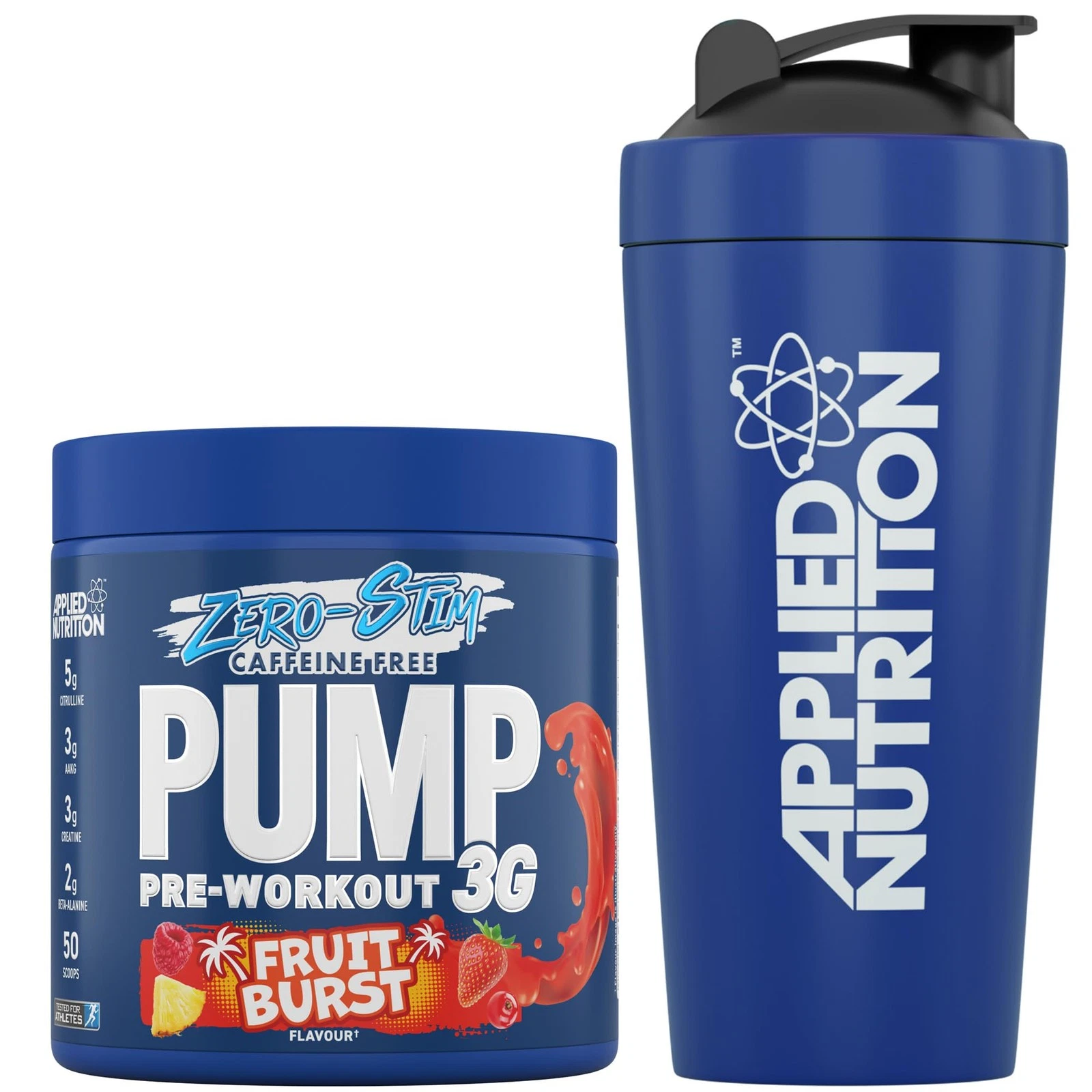 Applied Nutrition Pump Zero Pre Workout + 750ml Steel Protein Shaker - Zero Stim
Opens in a new wind