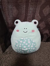Squishmallows Fritz The Frog 8” Floral Belly Plush Stuffed Animal Toy