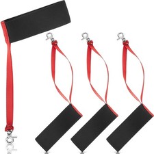 Tigeen 2 Pairs Sport Glove Elastic Gloves Ski Straps Leash Clip with Metal Bu...