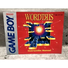 Nintendo Original Gameboy Game Wordtris Instruction Booklet Only!