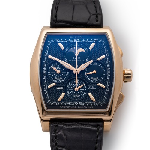 IWC Da Vinci Perpetual Calendar IW376205 43mm Black Dial Watch Box & Papers