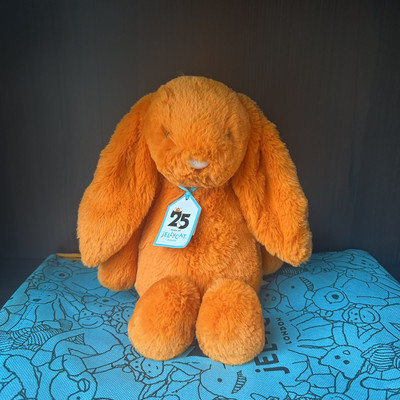 Jellycat Bashful Luxe Amberley Bunny - RARE - BNWT - Free & Fast