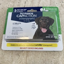 Pet Armor Capaction Oral Flea Treatment for Medium & Large Dogs Over 25 lbs 3110