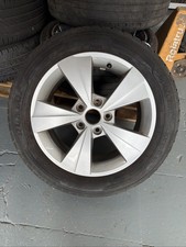 1 X SKODA OCTAVIA MK3 16" ALLOY WHEEL TYRE 205/55/16 6.5J ET46 5E0601025BE AA