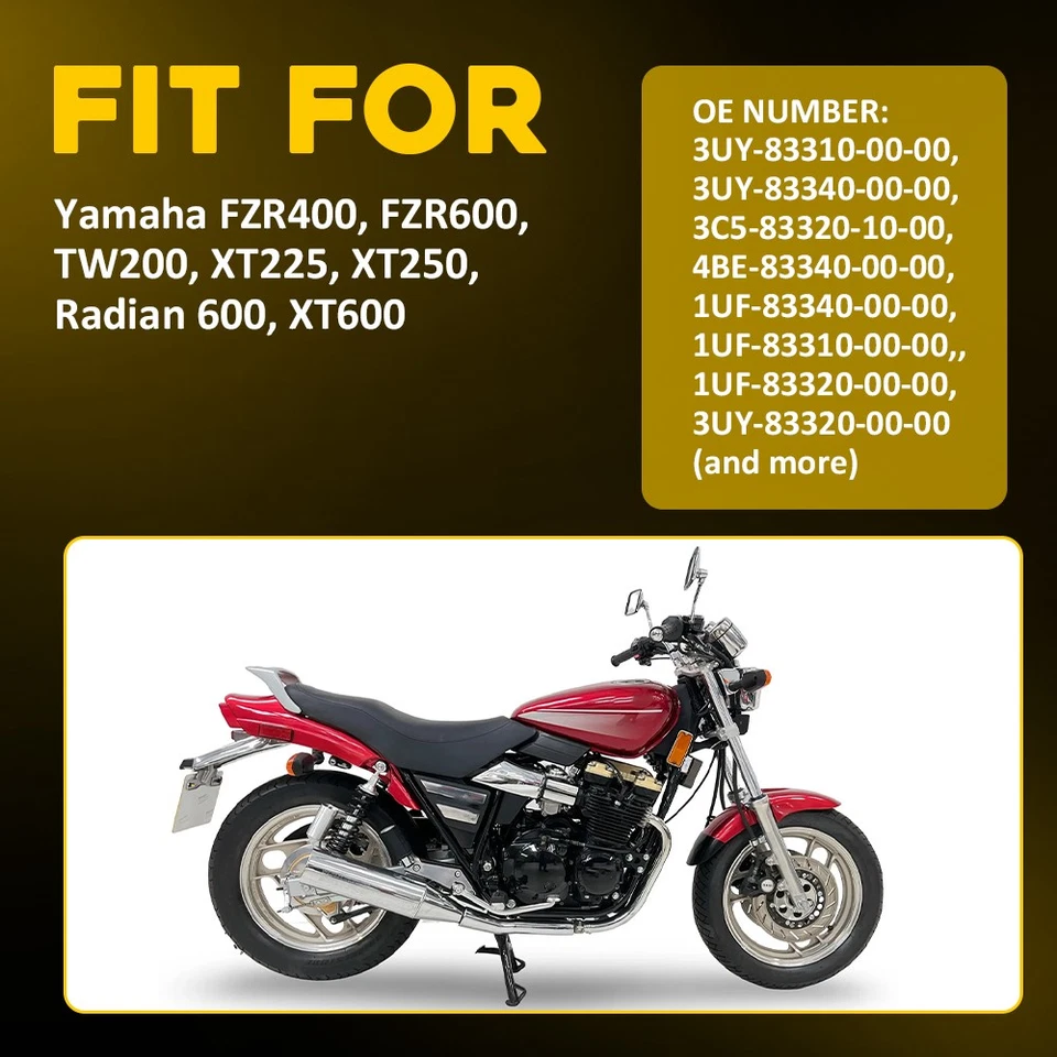 Lámpara de luz intermitente de señal de giro de 4 piezas para Yamaha XT225 XT250 TW200 3UY-83310-00-00 Foto 3 de 4