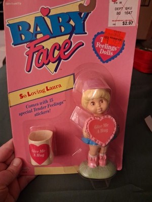 VTG 1991 Galoob Baby Face Tender Feelings Doll So Loving Laura NEW