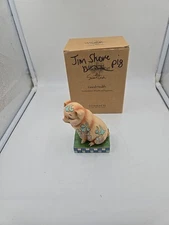 JIM SHORE HEARTWOOD CREEK PIG FIGURINE " WHAT'S THE PIG IDEA?" Wrong Box 