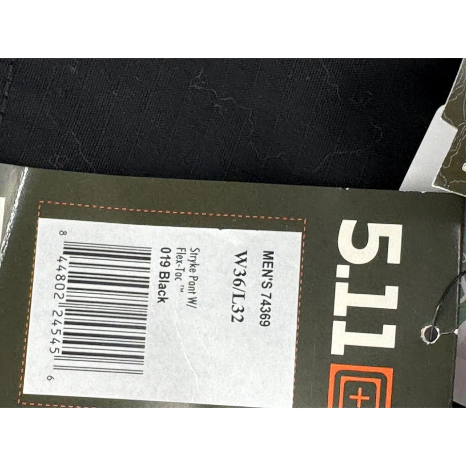 5.11 Tactical Cargo Pants 36x32 Stryke Flex-Tac Ripstop Mens Black New - Image 3 of 4