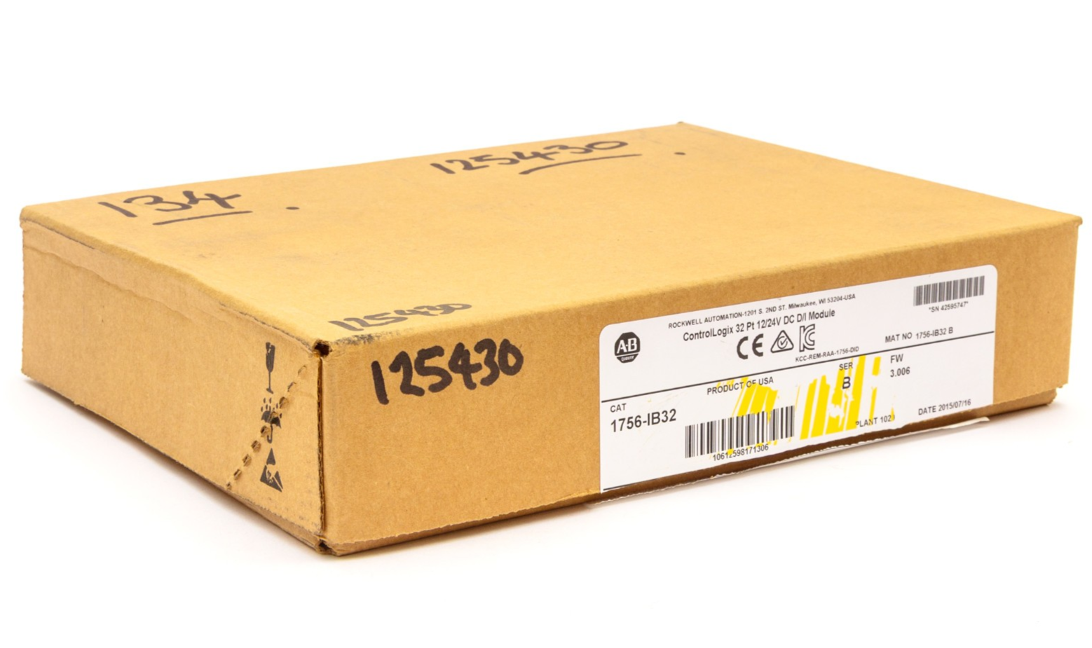 Allen-Bradley 1756-IB32 ControlLogix 32-channel digital input module, 10-31V DC