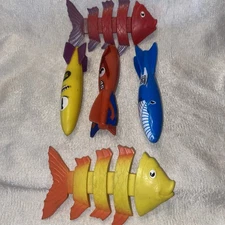 VTG SwimWays Fish Styx dive torpedo pool bath toys set of 5
