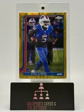 2025 Topps Chrome Football Joshua Palmer #31 Gold Lava Refractor 07/50 Bills