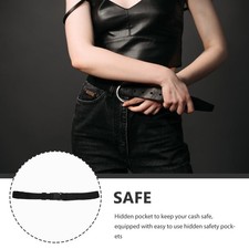 Marsupio Portasoldi A Cintura In Nylon – Tasca Nascosta Con Cerniera, Regolabile Da 0 A 120 Cm, Unisex, Perfetto Per Viaggi E Sicurezza - 4