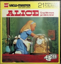 Alice Through The Looking Glass 8"x8" 3D View-Master 3 Reel Packet SEALED French