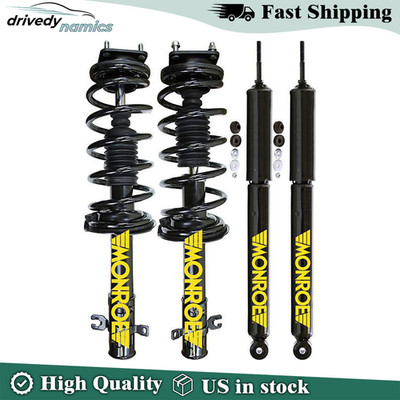 Complete Monroe Front Coil Spring & Rear Shock Absorber fits 10-12 Mazda CX-7
