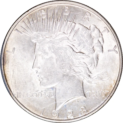 1923-D $1 Peace Silver Dollar ~ AU