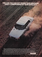 Vintage 1983 Saab 900 Turbo Print Ad Apc Turbo Car Off Road Poster Wall Decor