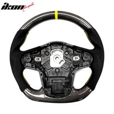 Fits 20-26 Toyota Gr Supra A90 A91 Cf Steering Wheel W Yellow Stitch Stripe