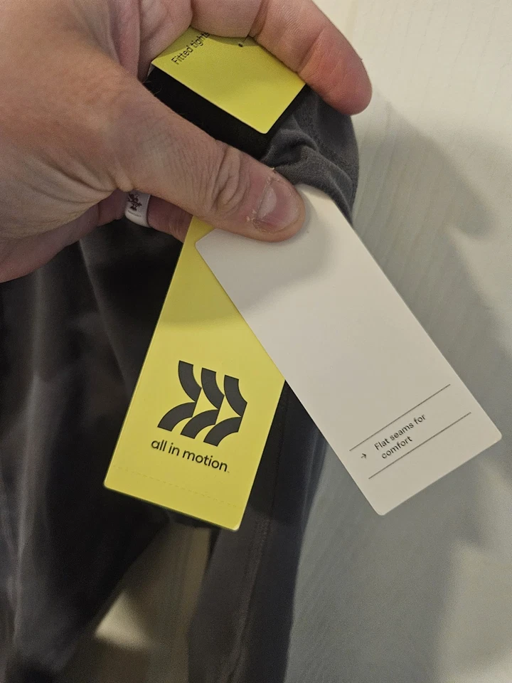 ALL IN MOTION YOUTH COLD WEATHER FITTED TIGHT: GRAY: NEW WITH TAGS: SIZE S (6/7) - Image 4 of 4