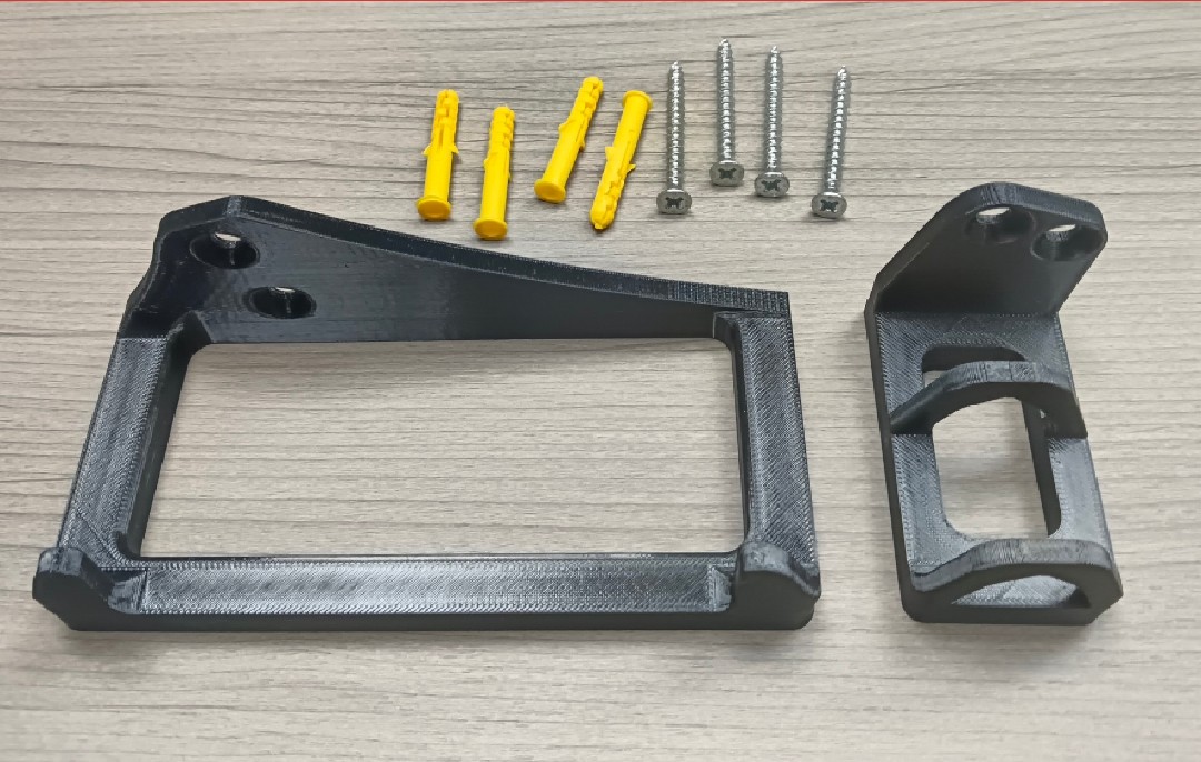 Per Chitarra Elettrica Supporto da Parete Supporto Espositore Orizzontale Nero foto 2