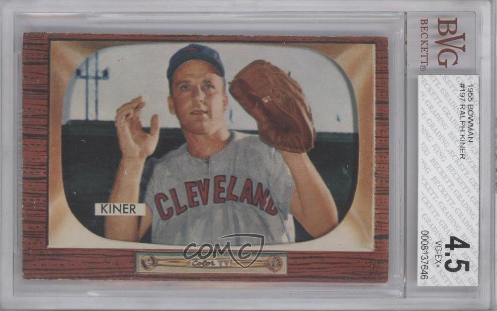 1955 Bowman Ralph Kiner #197 BVG 4.5 HOF 0q3