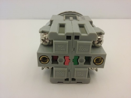 IDEC ABD111N-G PUSHBUTTON MOMENTARY FLUSH GREEN 1NO/1NC 10A 600V - Picture 3 of 5
